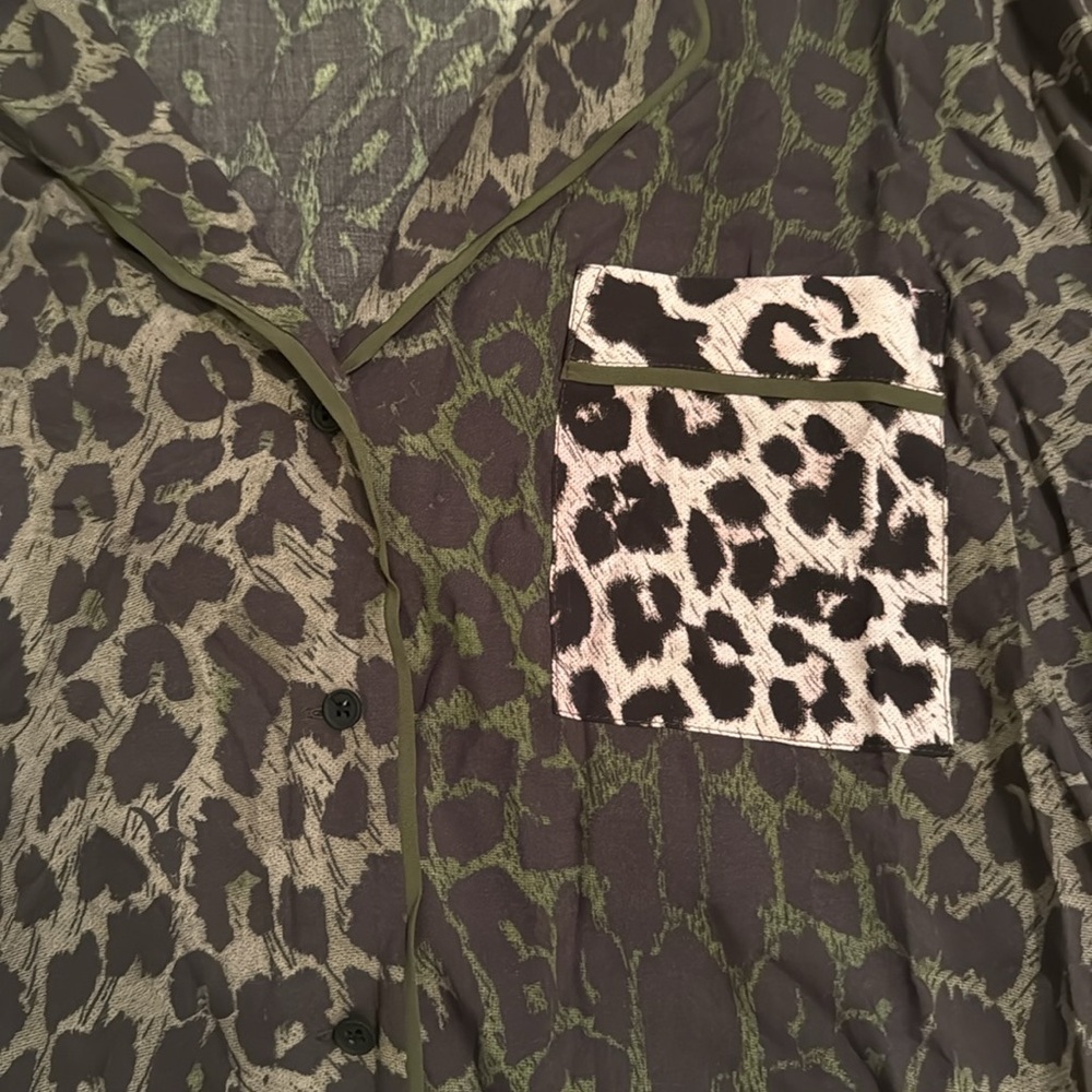 AllSaints Leopard Print Pajama Set - Picture 4 of 11
